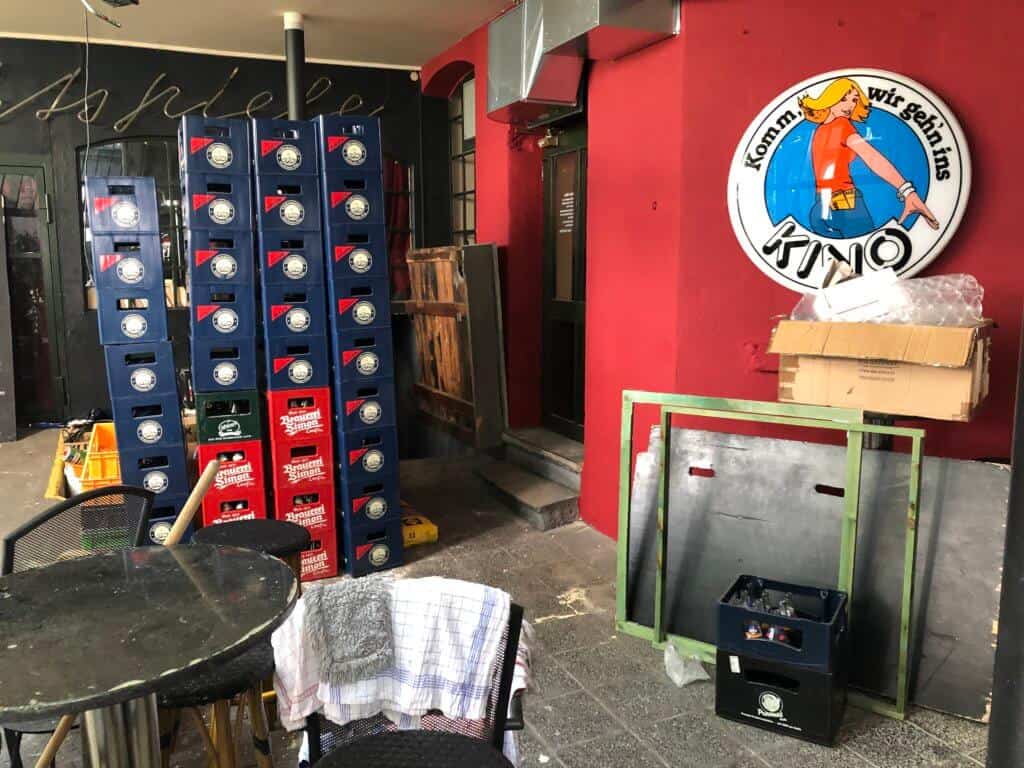 Bauarbeiten im Casablanca-Hof